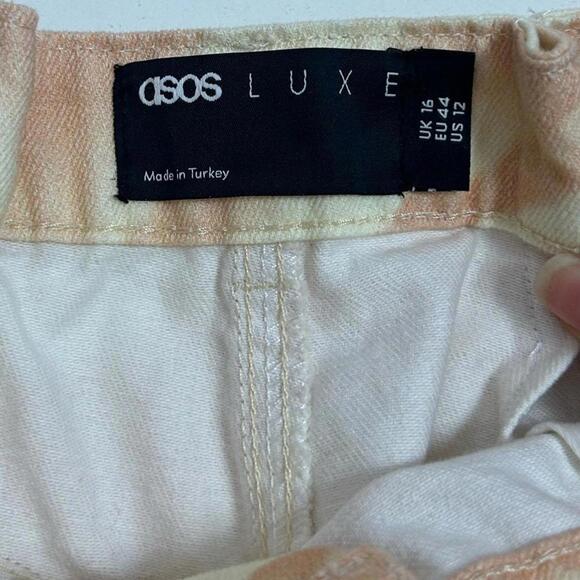 ASOS DESIGN l NWT Straight Leg Abstract Jeans Size 12 - Picture 9 of 11